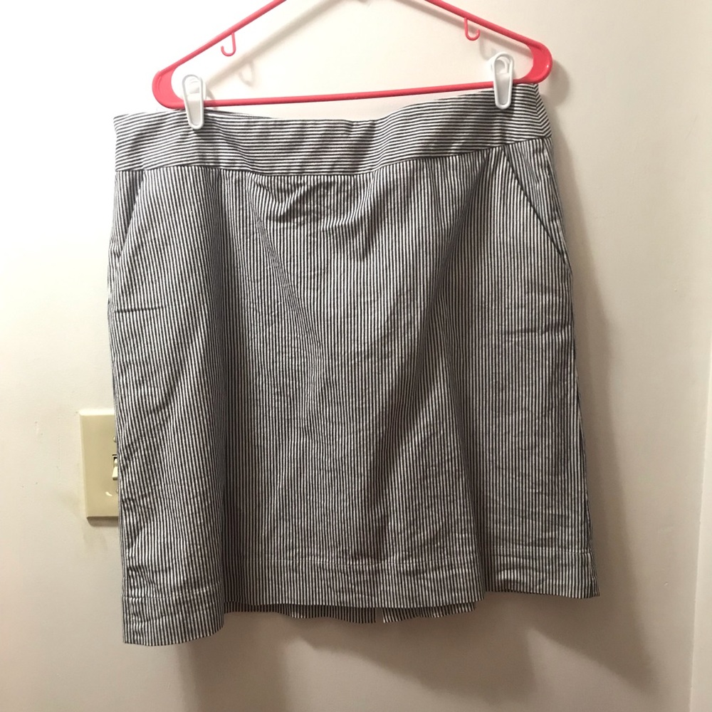 Blue & White stripe skirt from Talbots